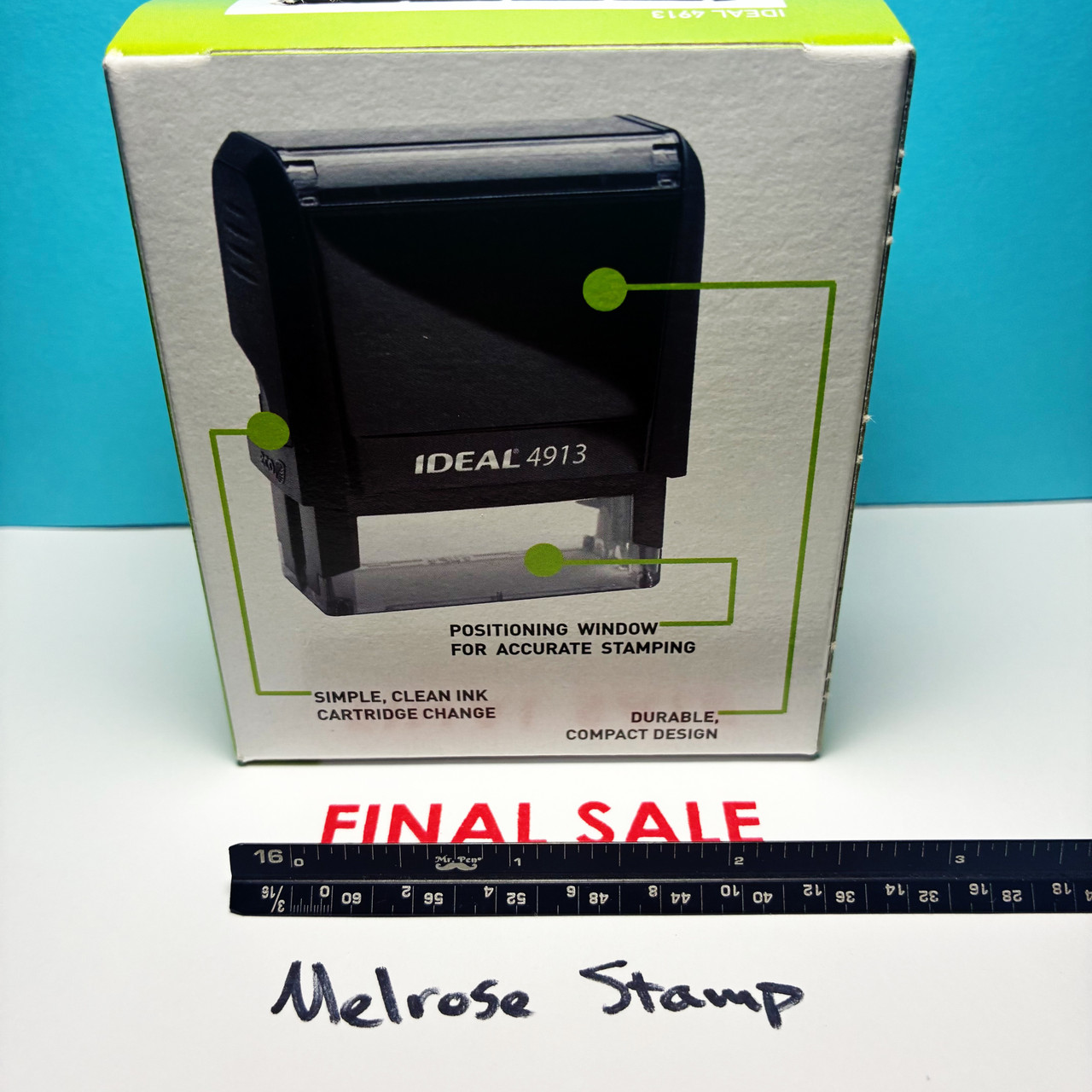 Final Sale Stamp Red Ink Large 0725F