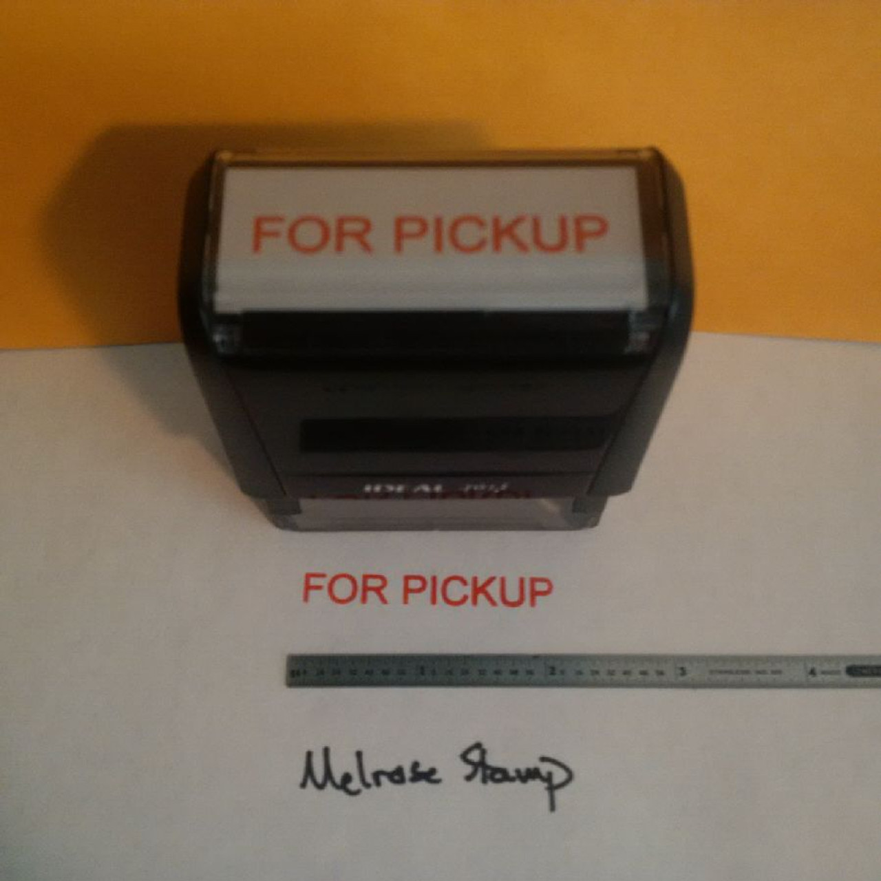 FOR PICKUP Rubber Stamp for office use self-inking