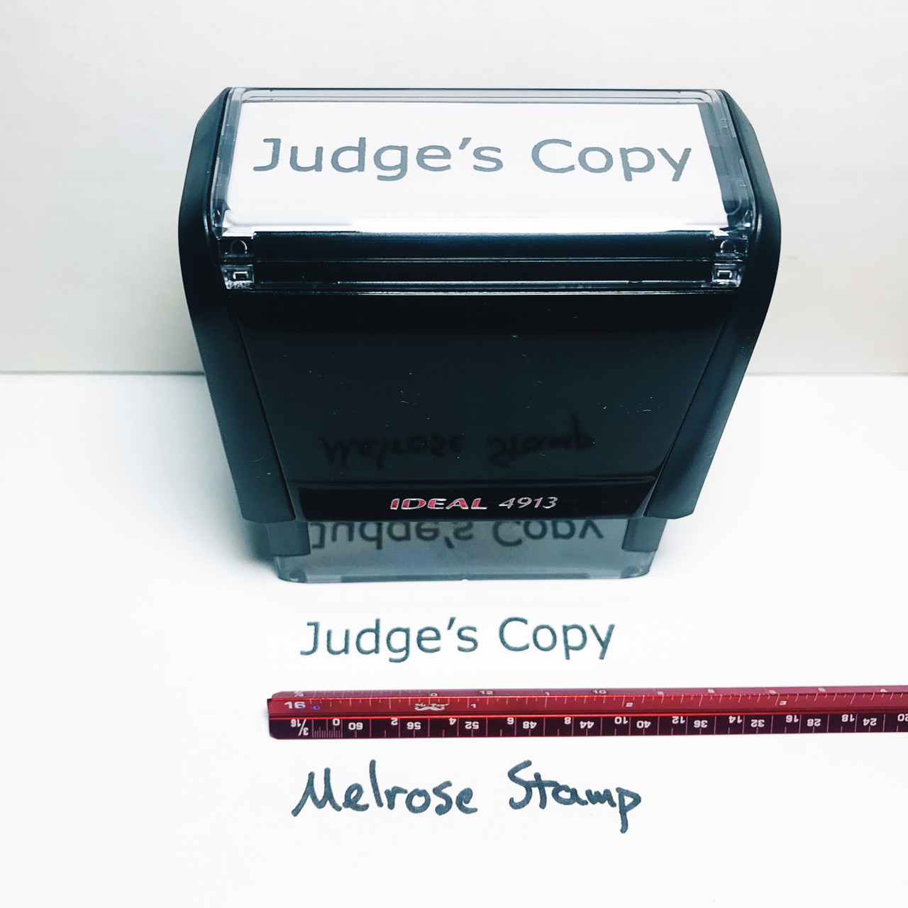 JUDGE'S COPY Rubber Stamp for office use self-inking