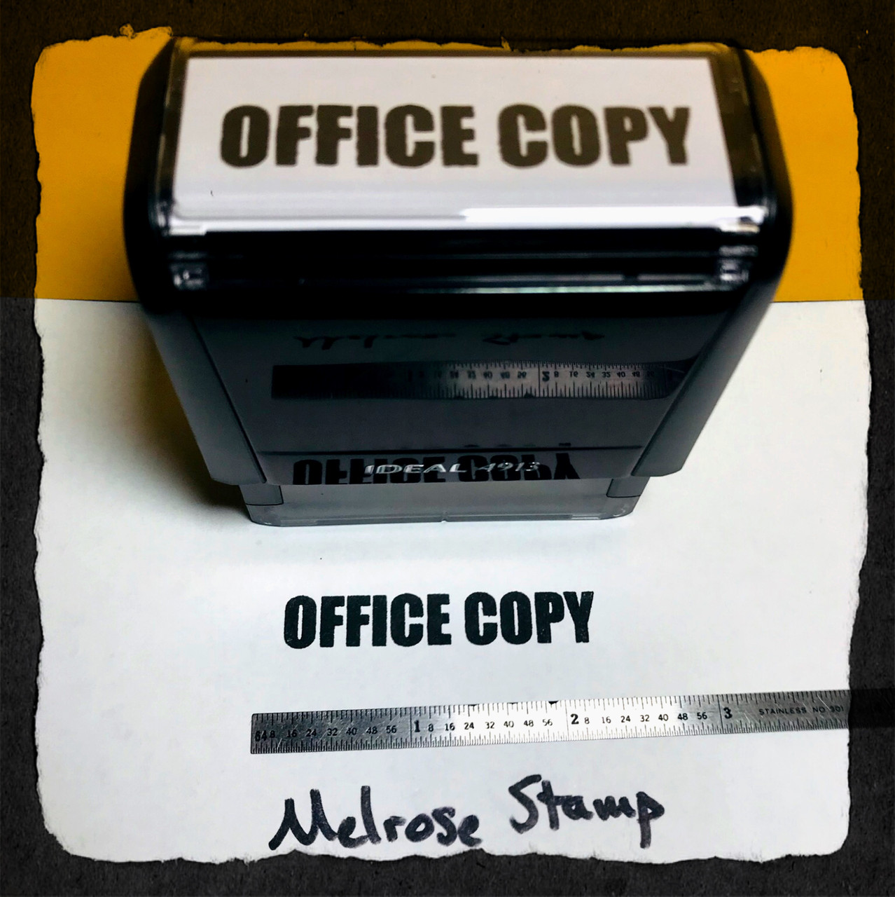 Office Copy Stamp Black Ink Large