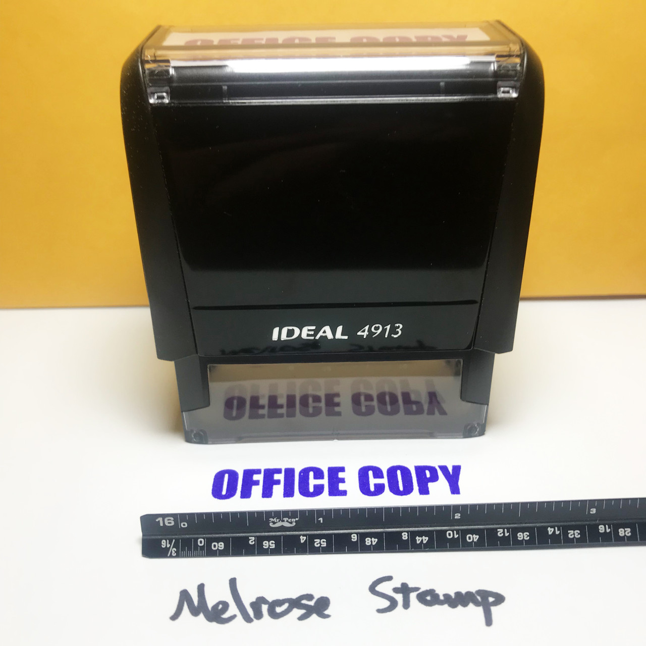 Office Copy Stamp Purple Ink Large 0622C