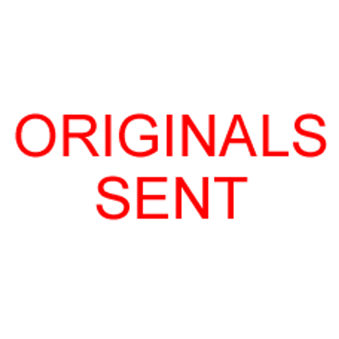 ORIGINALS SENT Rubber Stamp for office use self-inking