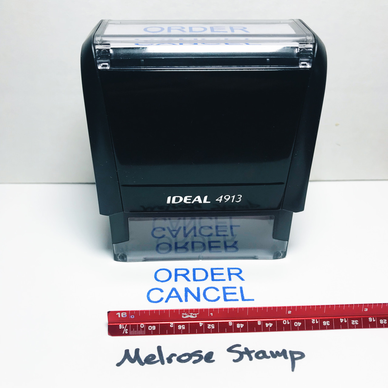 ORDER CANCEL Rubber Stamp for office use self-inking