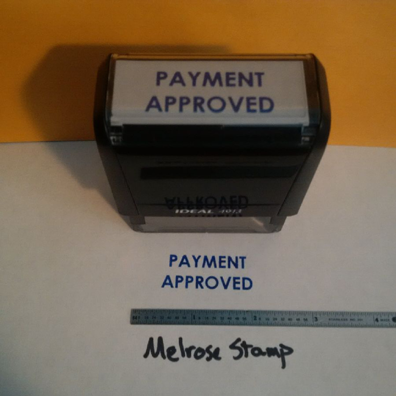 PAID IN FULL THANK YOU Rubber Stamp for office use self-inking - Melrose  Stamp Company