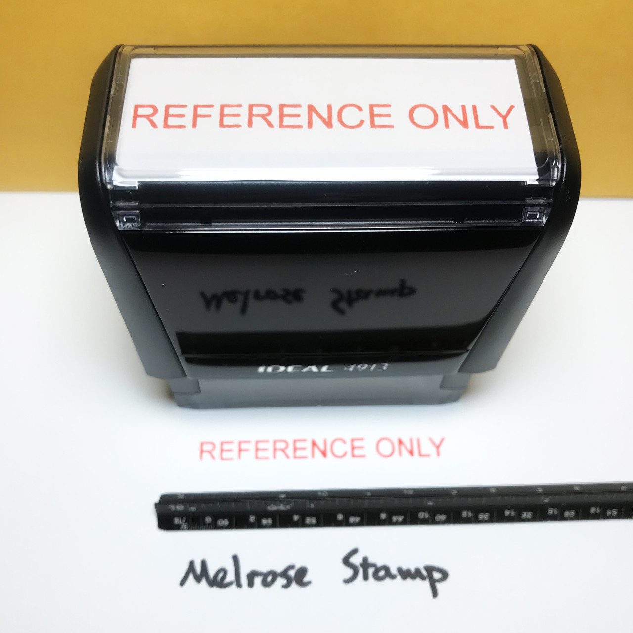 Reference Only Stamp Red Ink Large 0123A