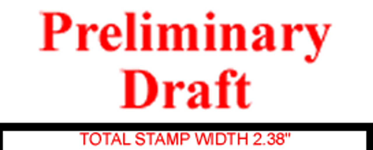 PRELIMINARY DRAFT Rubber Stamp for office use self-inking