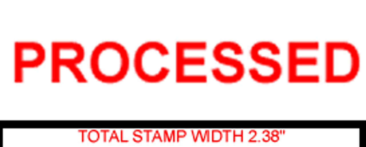 PROCESSED Rubber Stamp for office use self-inking