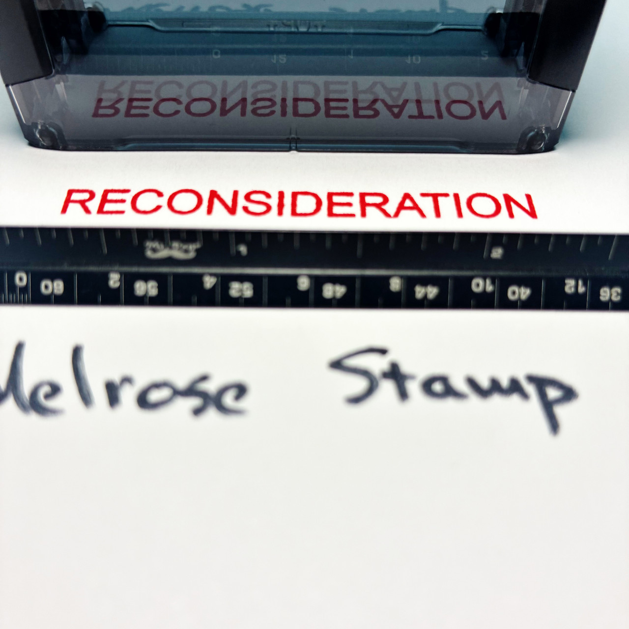 Reconsideration Stamp Red Ink Large 0725B
