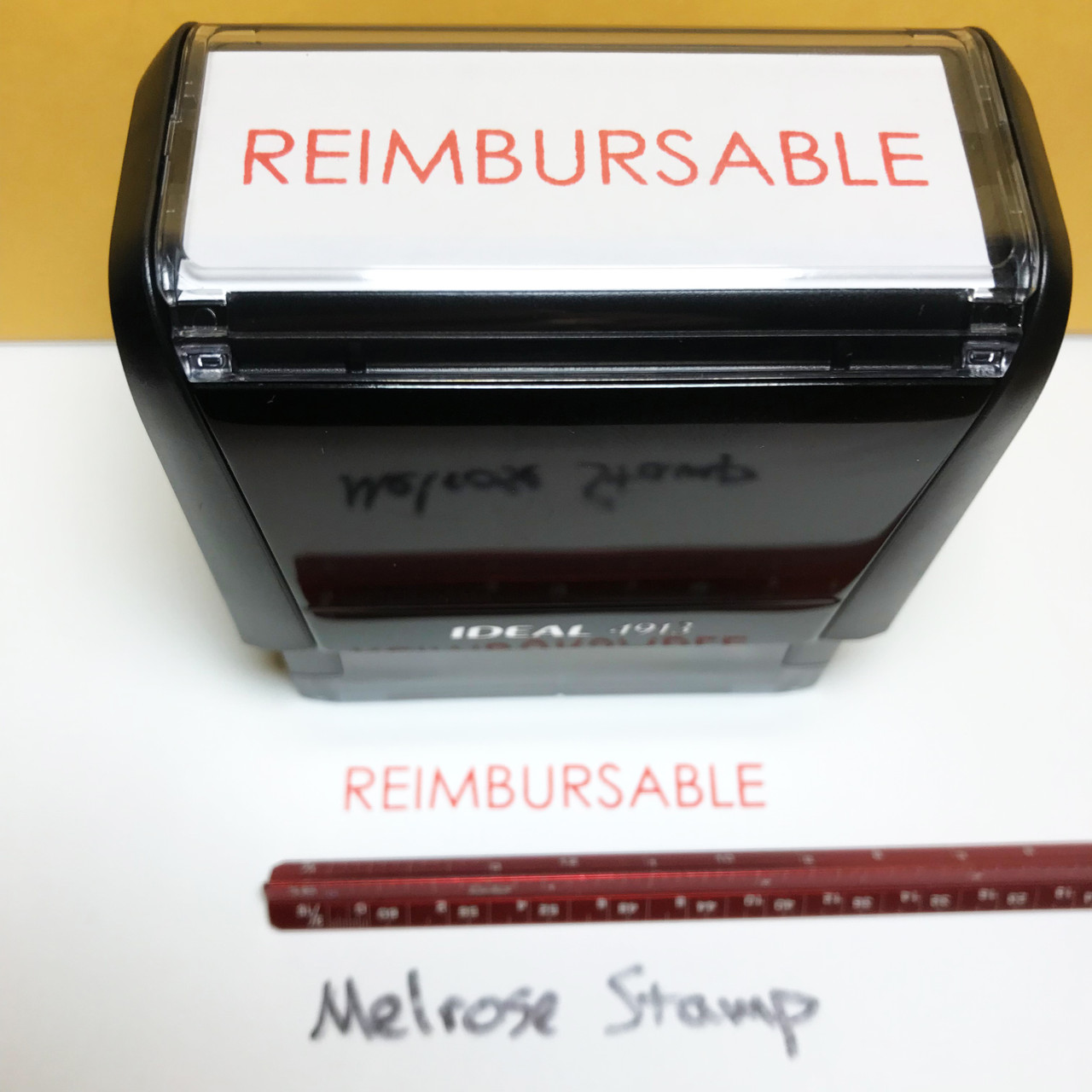 Reimbursable Stamp Red Ink Large 1122A