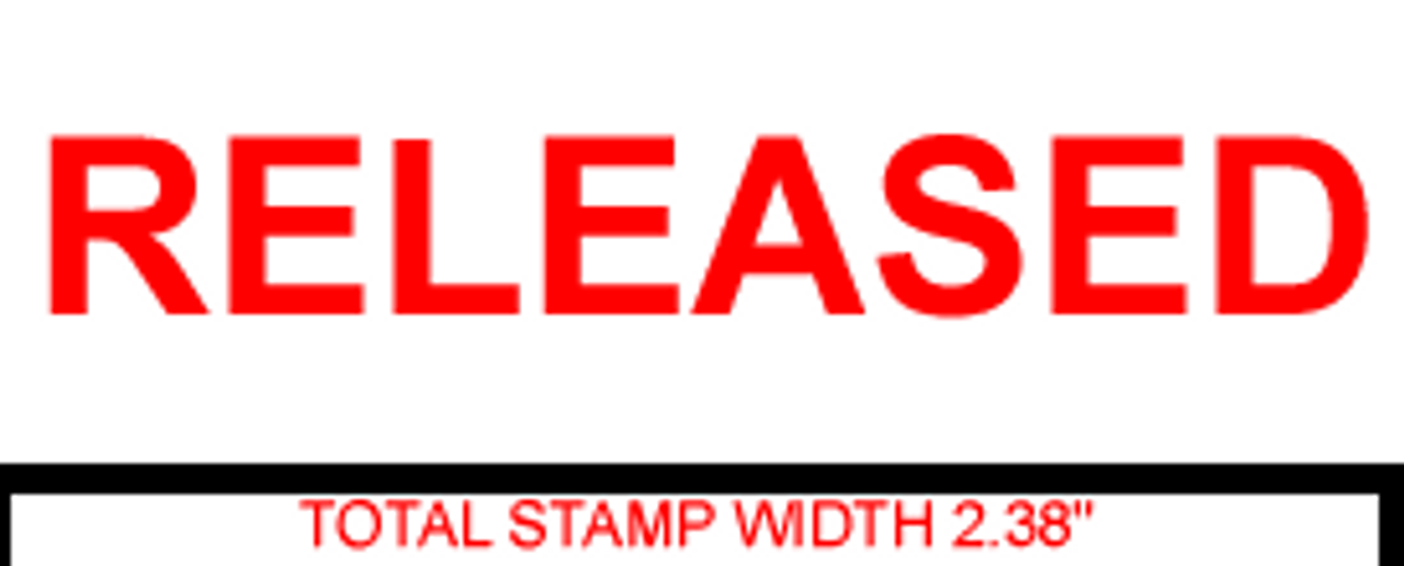 RELEASED Rubber Stamp for office use self-inking