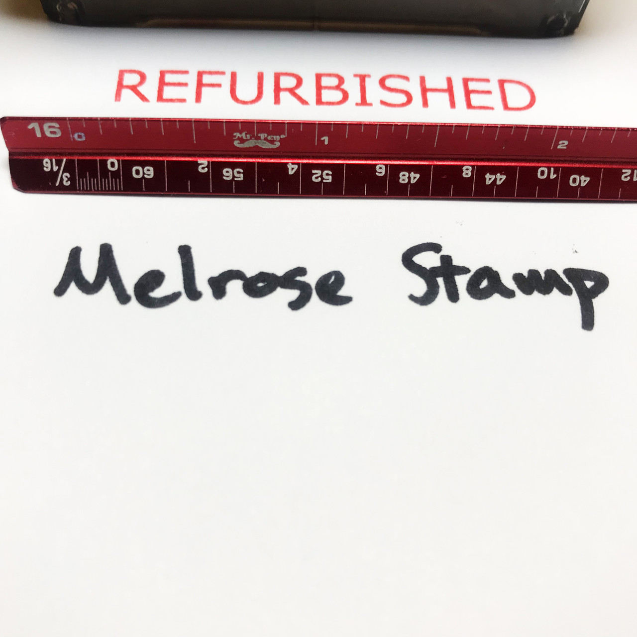 Refurbished Stamp Red Ink Large 0123C