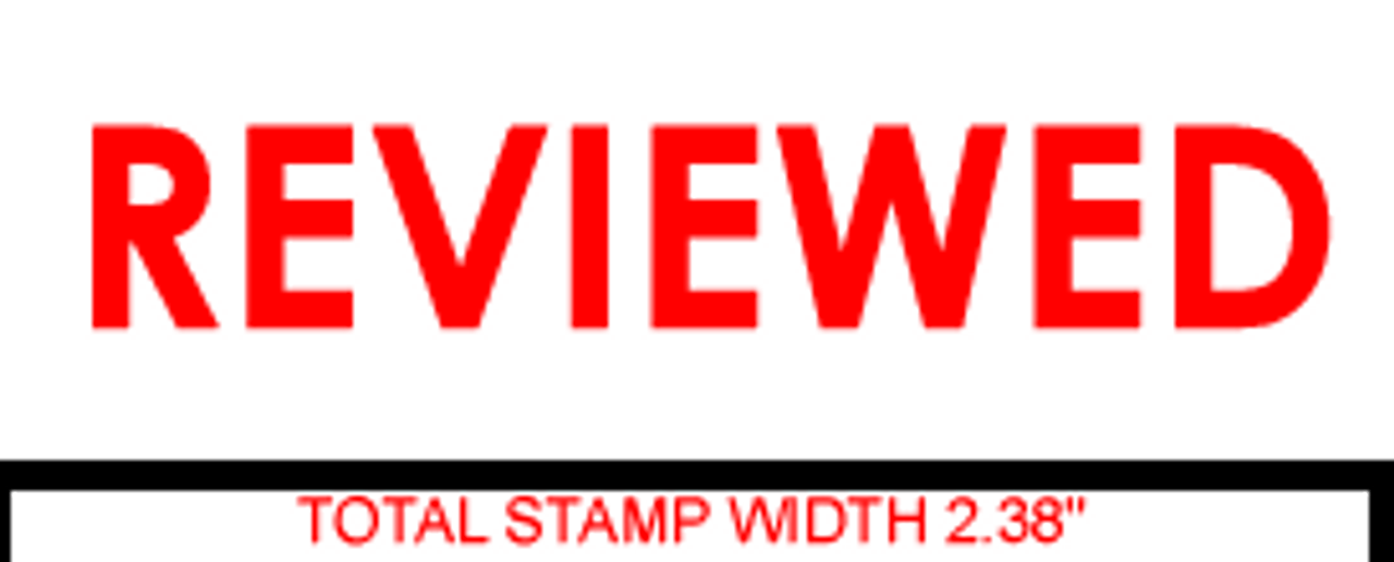 REVIEWED Rubber Stamp for office use self-inking