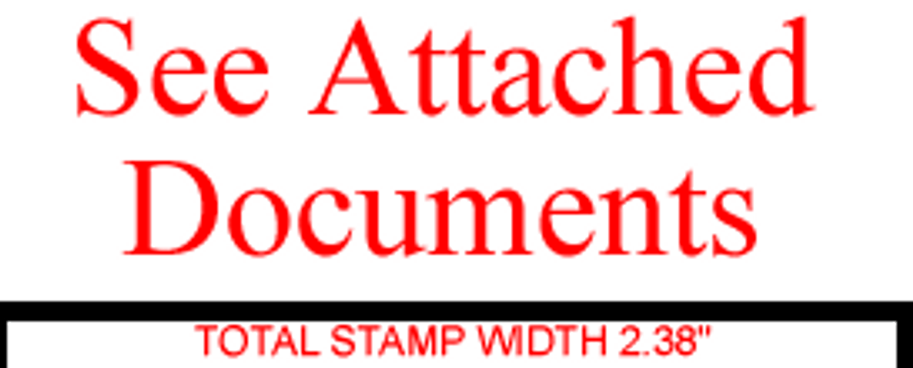 SEE ATTACHED DOCUMENTS Rubber Stamp for office use self-inking