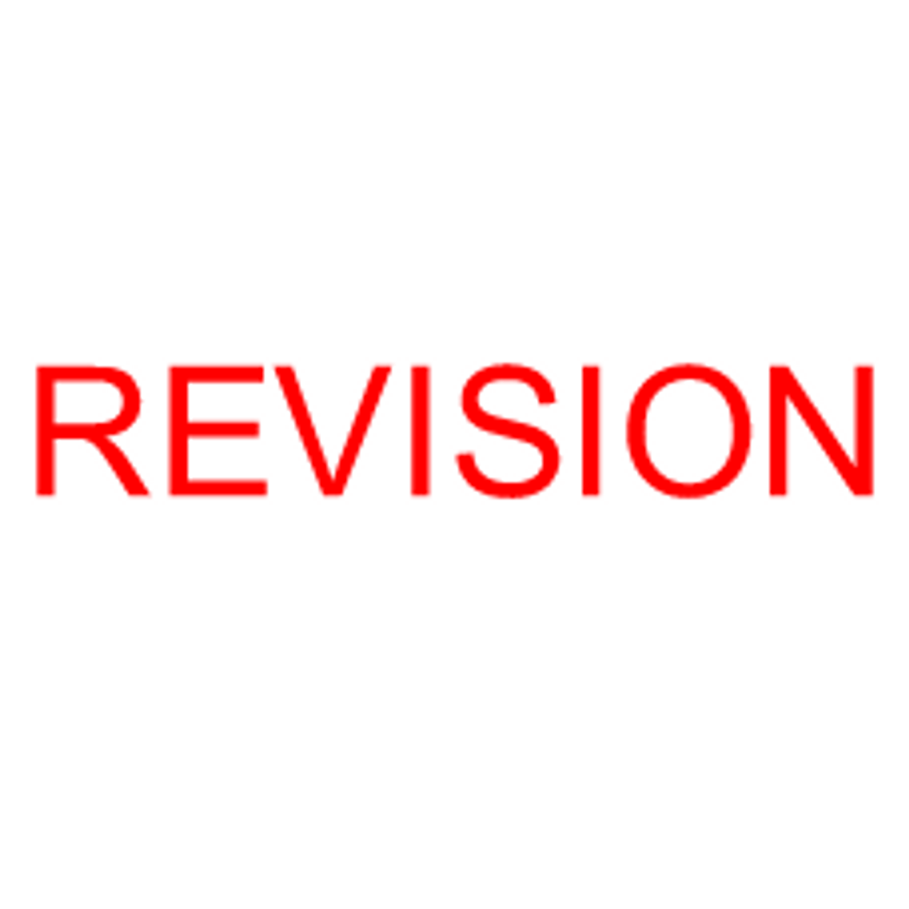 REVISION Rubber Stamp for office use self-inking