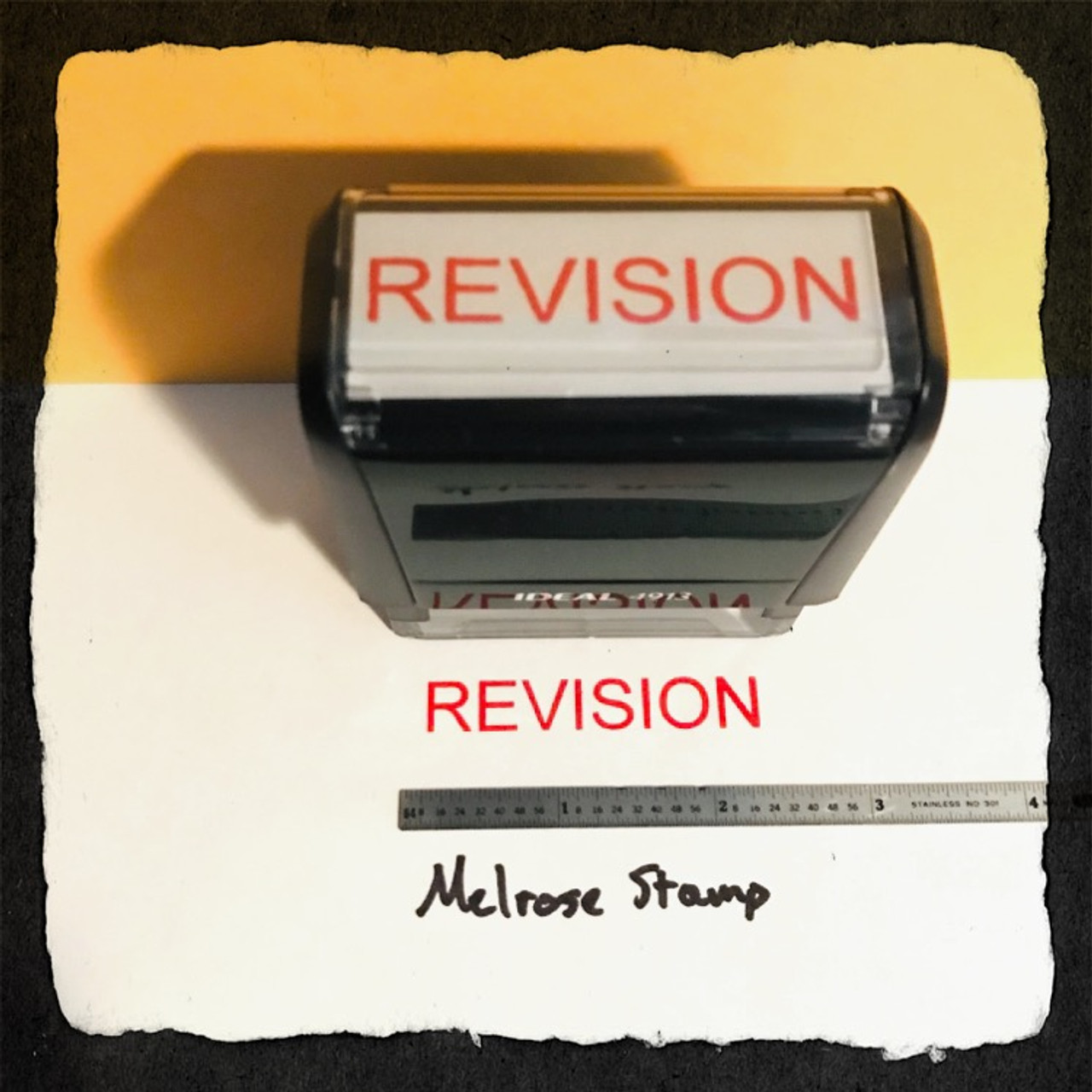 Revision Stamp Red Ink Large 2