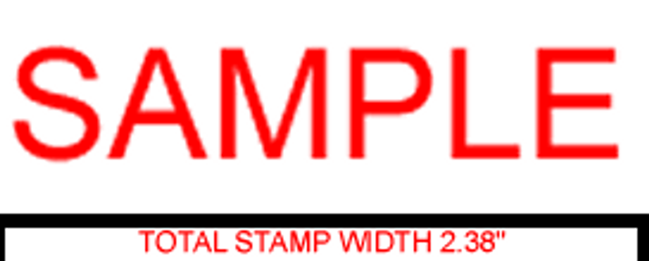 SAMPLE Rubber Stamp for office or mail use self-inking