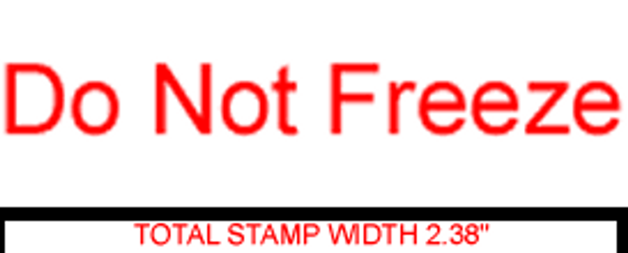 DO NOT FREEZE Rubber Stamp for mail use self-inking