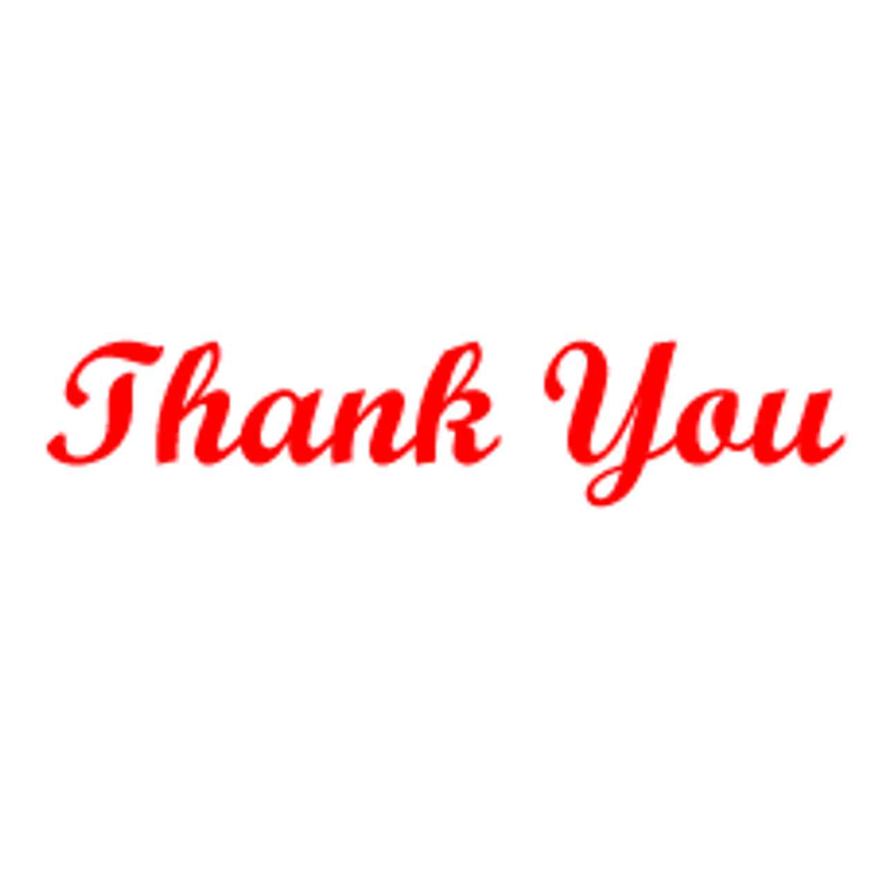 THANK YOU (script) Rubber Stamp for office use self-inking