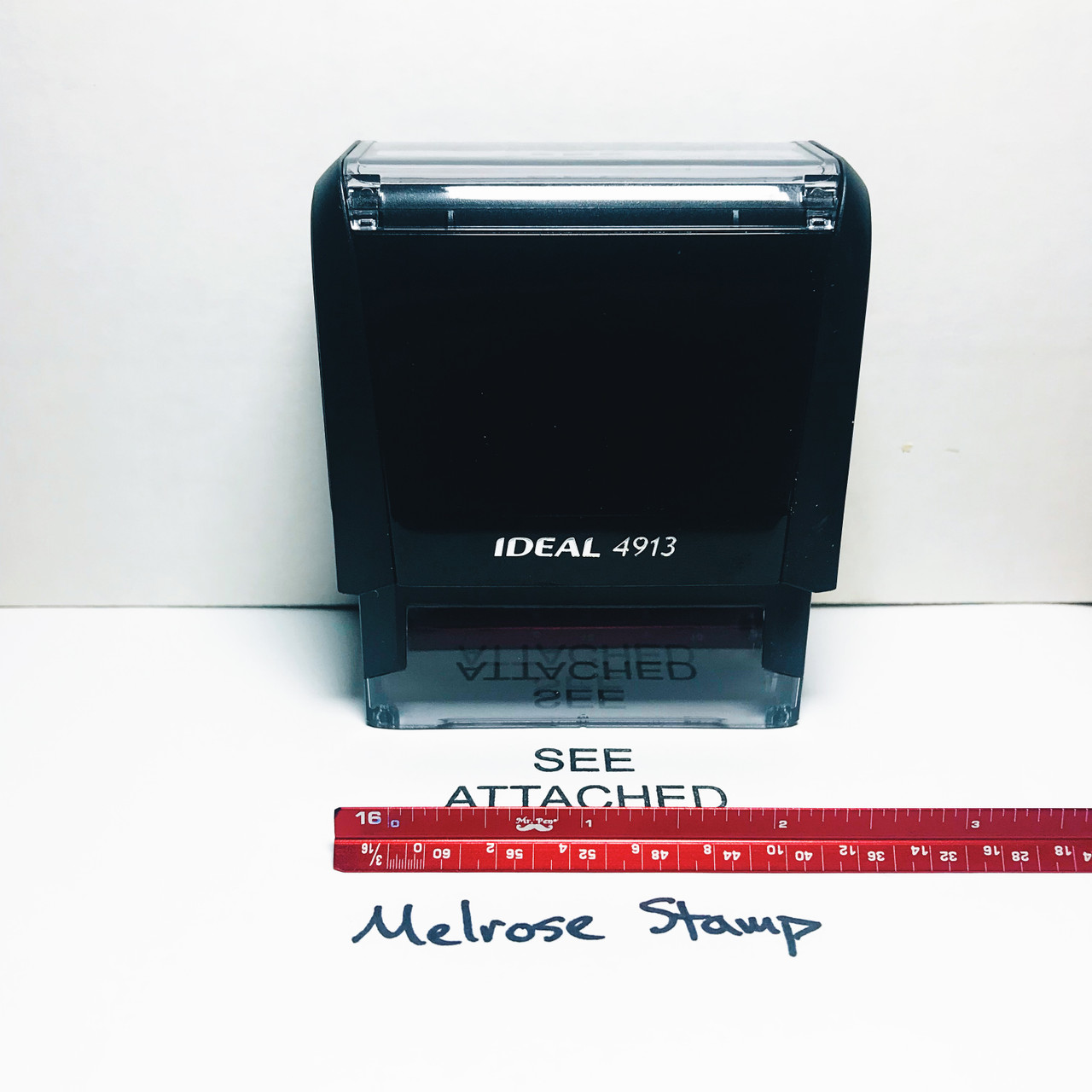 SEE ATTACHED Rubber Stamp for office use self-inking