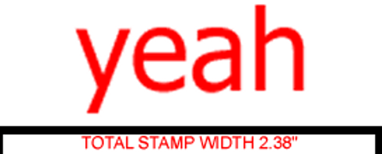 YEAH Rubber Stamp for office use self-inking