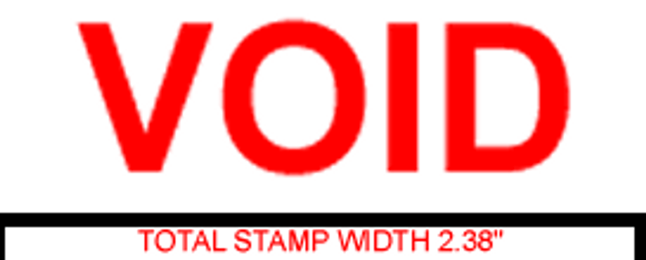 VOID Rubber Stamp for office use self-inking