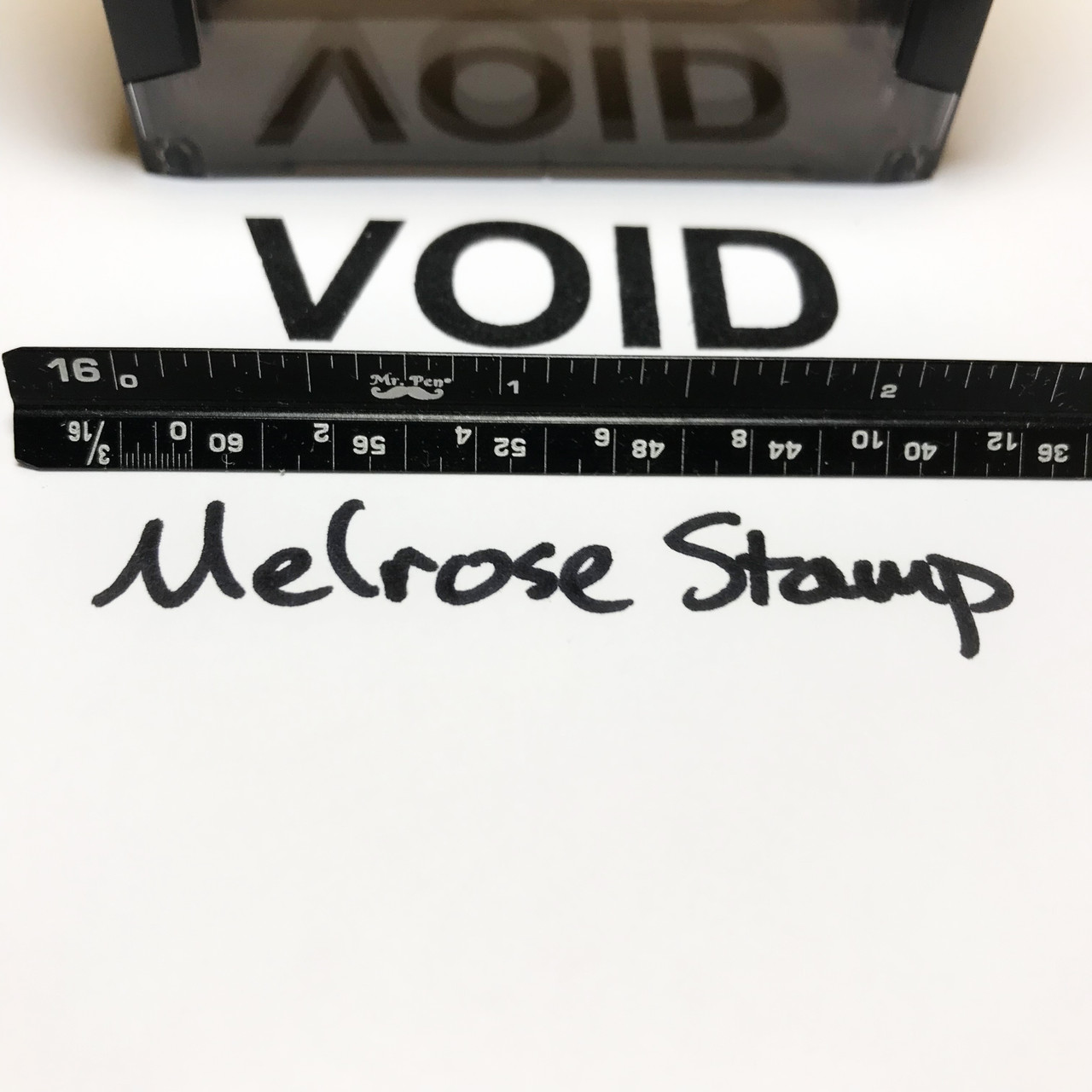 Void Stamp Black Ink Large 1222D