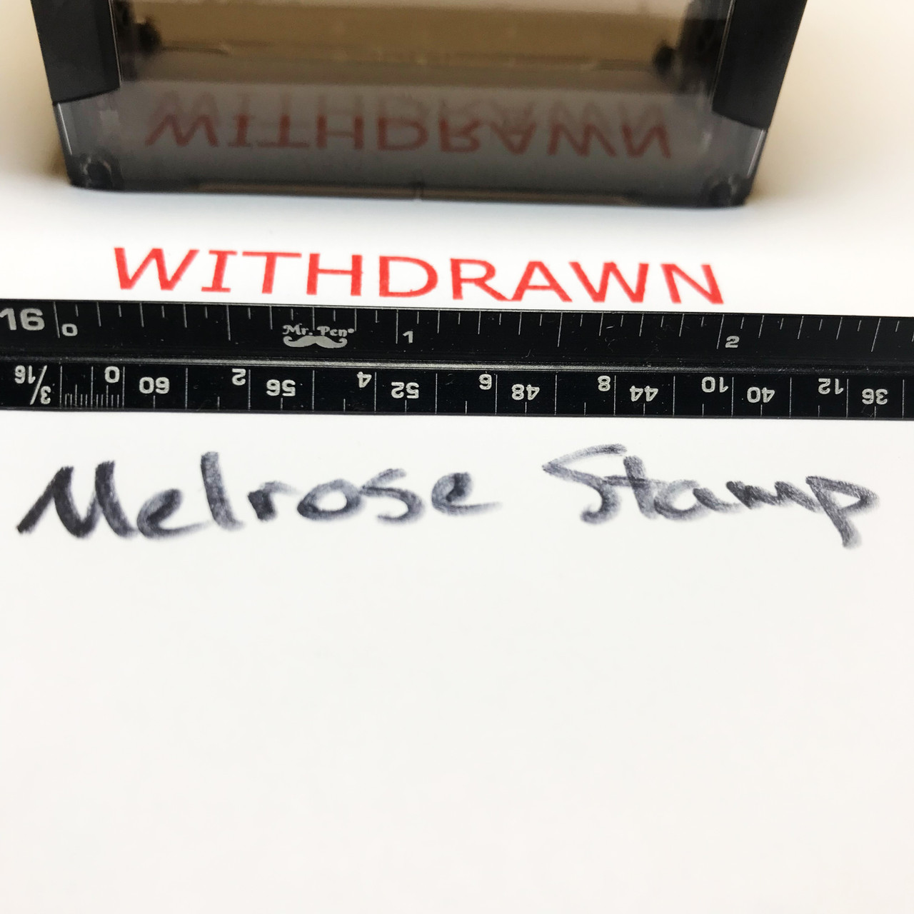 Withdrawn Stamp Red Ink Large 0523C