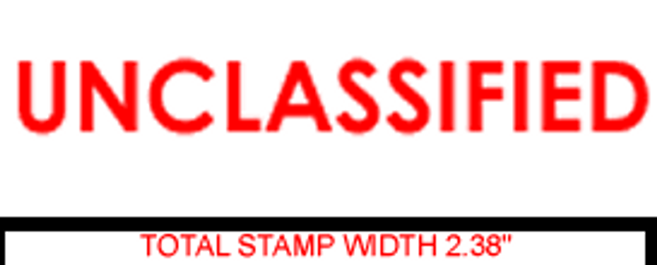 UNCLASSIFIED Rubber Stamp for office use self-inking