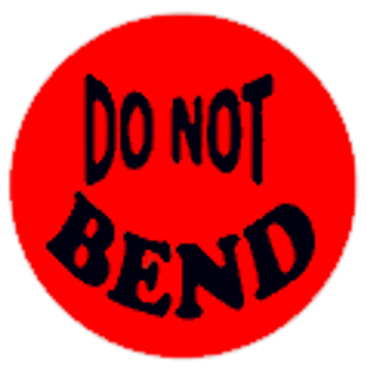 Do Not Bend Labels Roll Of 500 Stickers For Mail Use Melrose Stamp Company