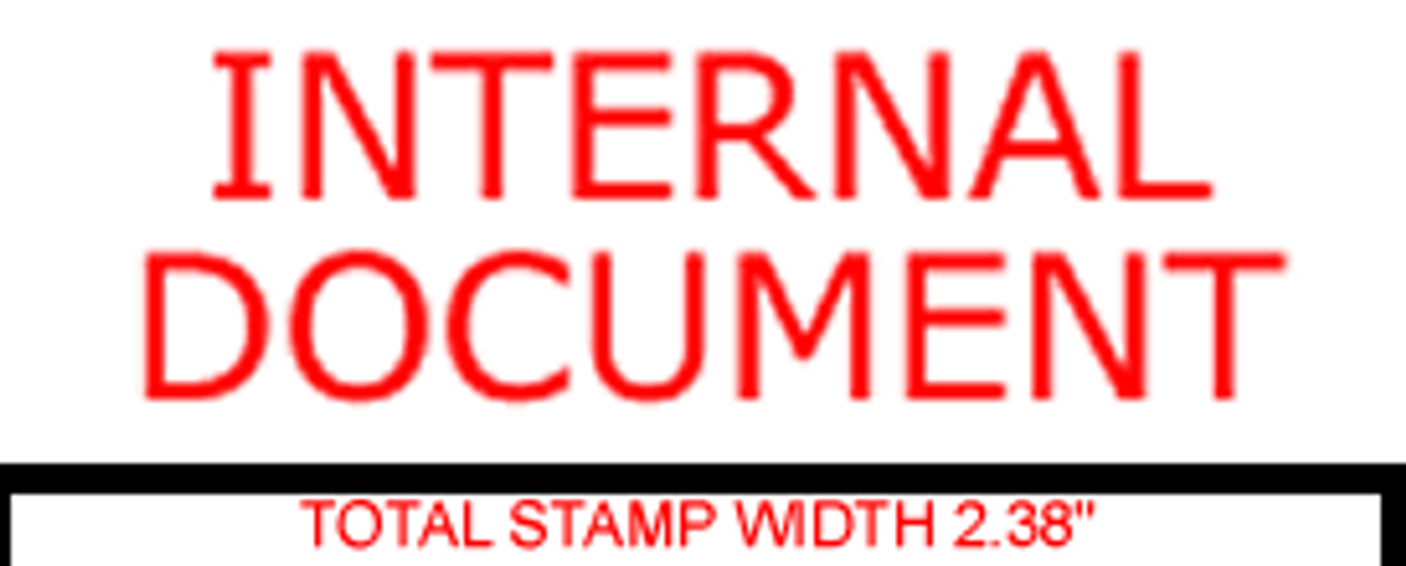 INTERNAL DOCUMENT Rubber Stamp for office use self inking 