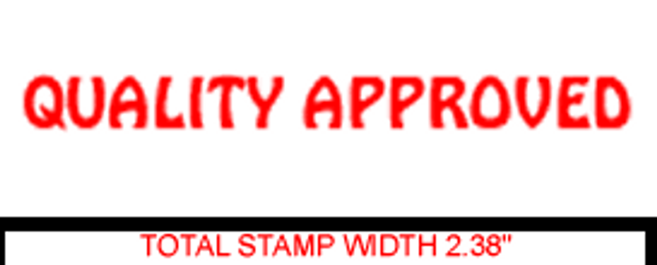 QUALITY APPROVED QA Rubber Stamp for office use self-inking