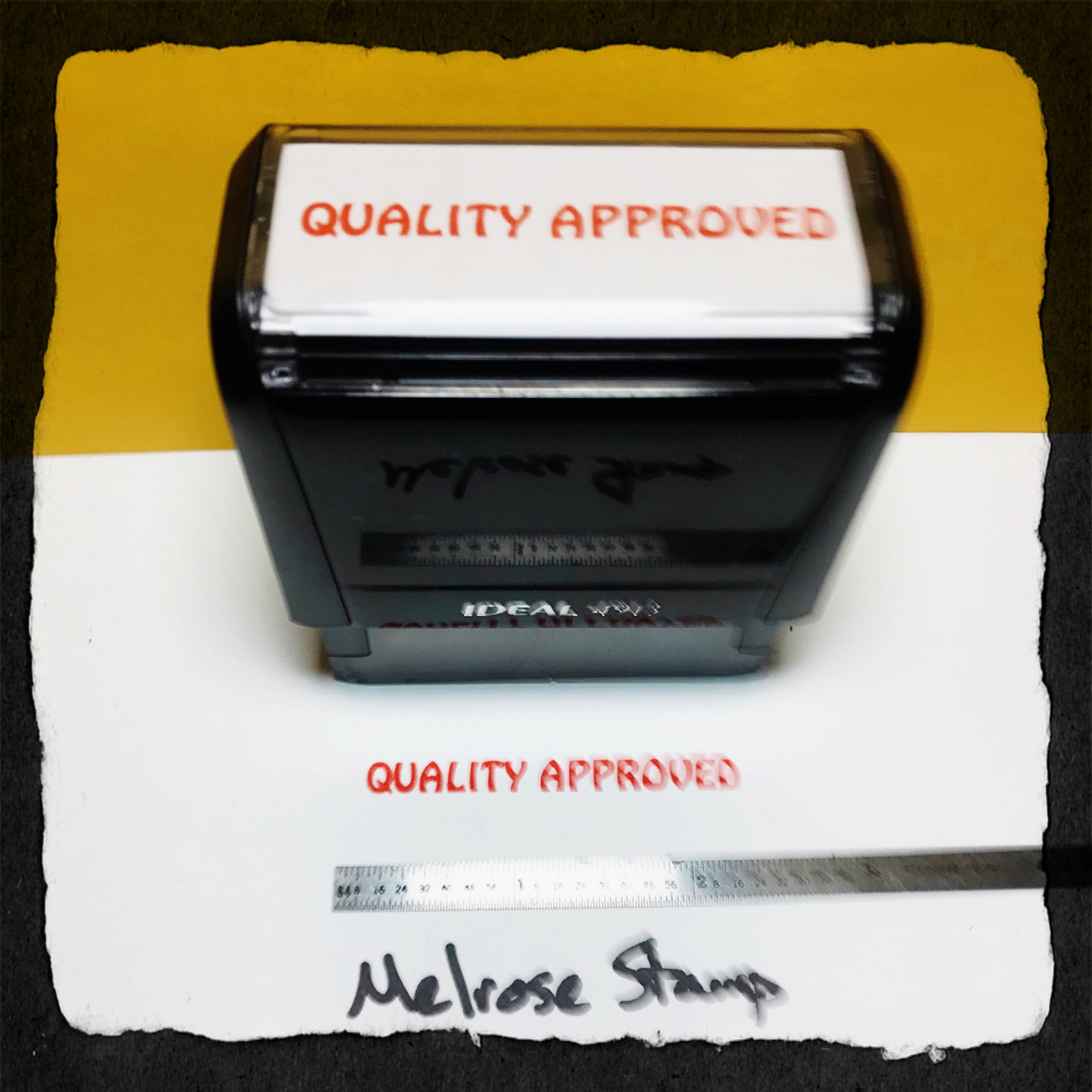 Quality Approved Stamp Red Ink Large