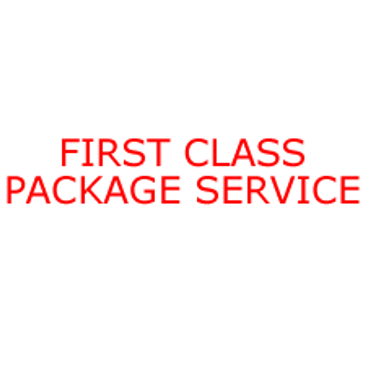 FIRST CLASS PACKAGE SERVICE Rubber Stamp for mail use self-inking