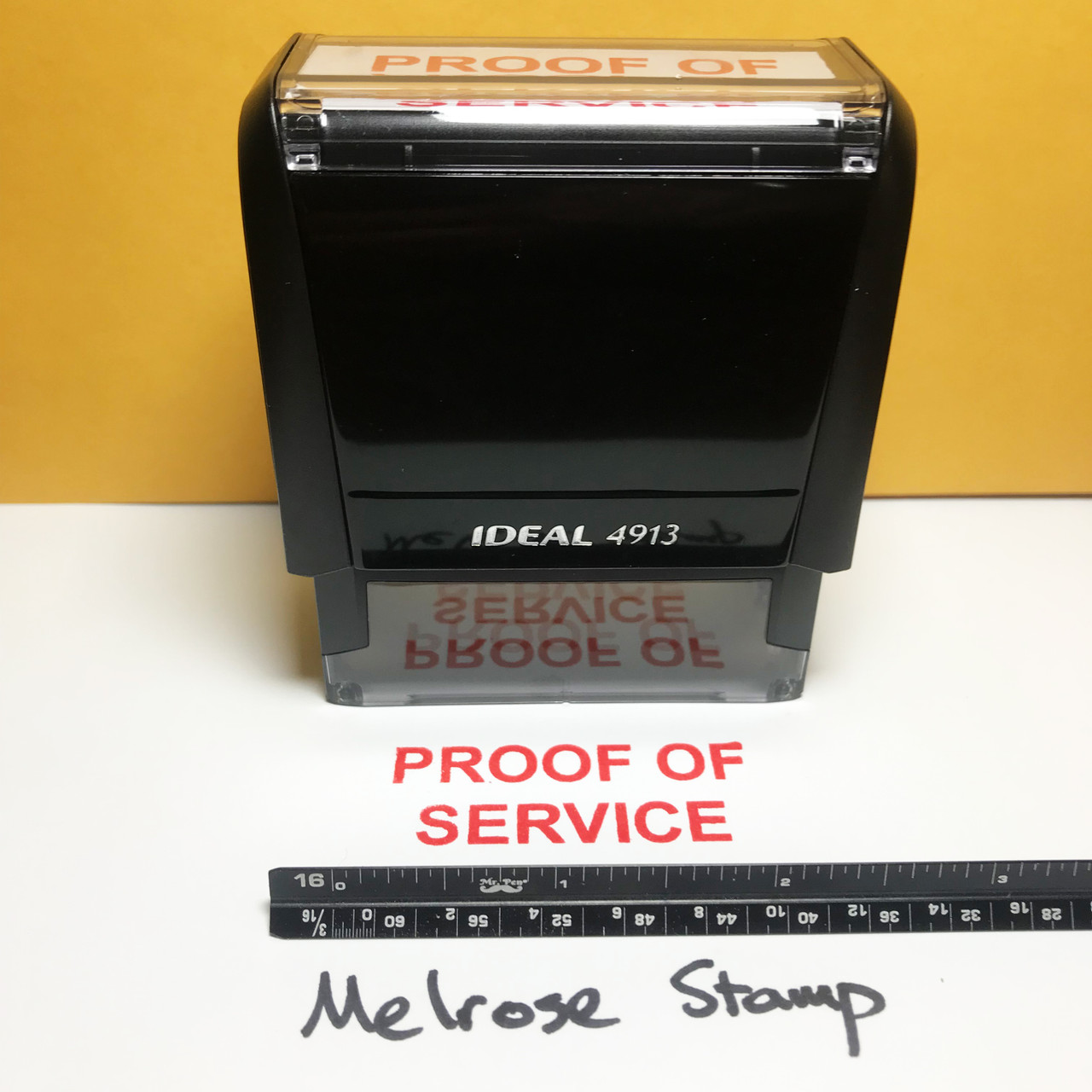 Proof Of Service Stamp Red Ink Large 0622B
