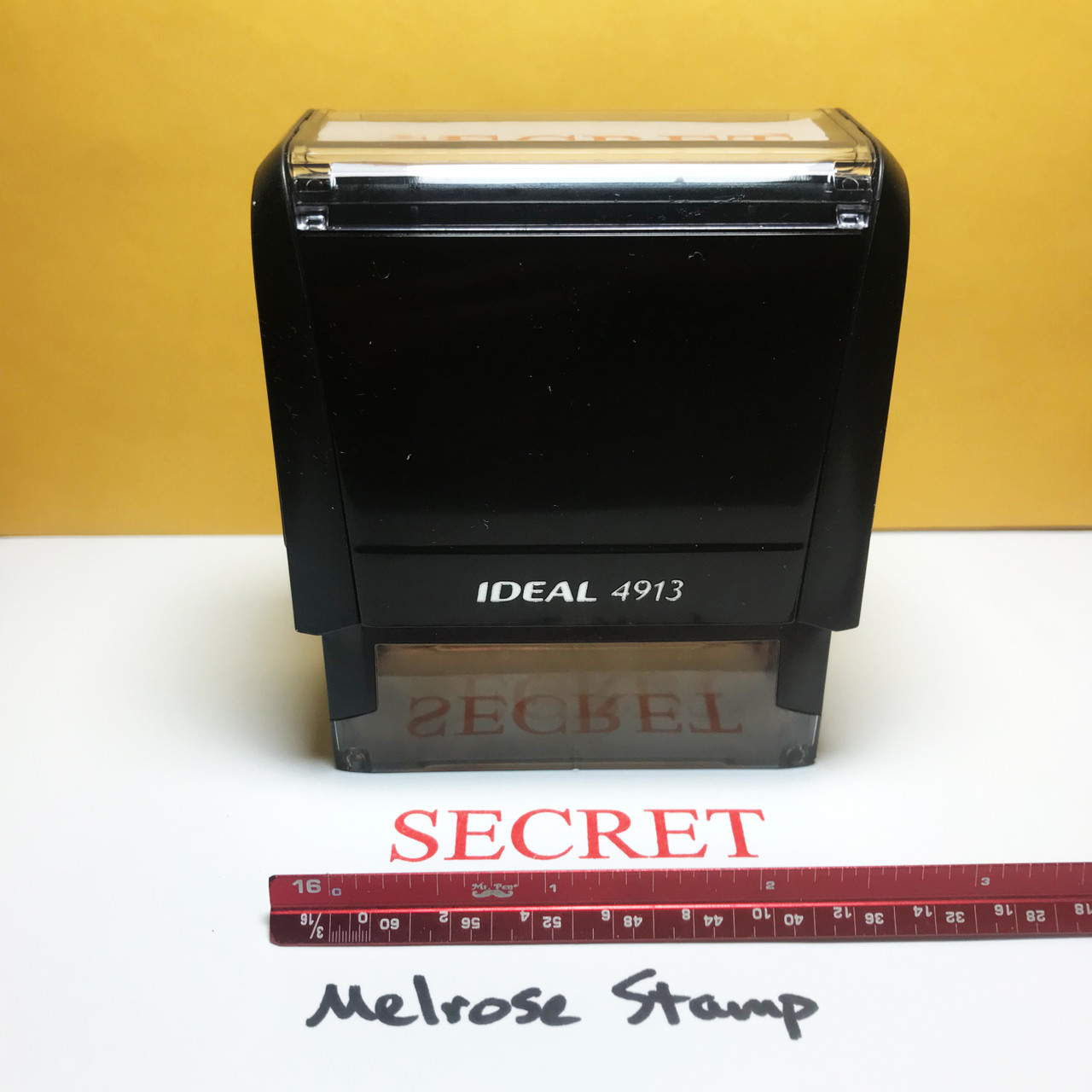 Secret Stamp Red Ink Large 0123B