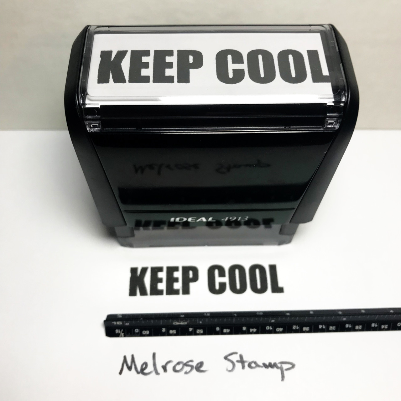 KEEP COOL Rubber Stamp for mail use self-inking