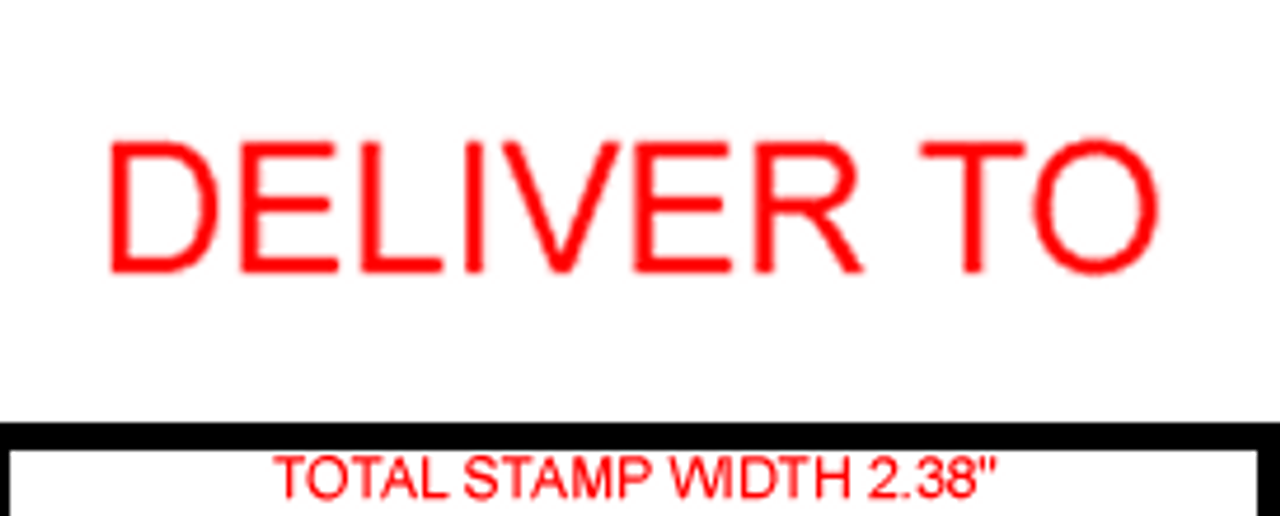 DELIVER TO Rubber Stamp for mail use self-inking