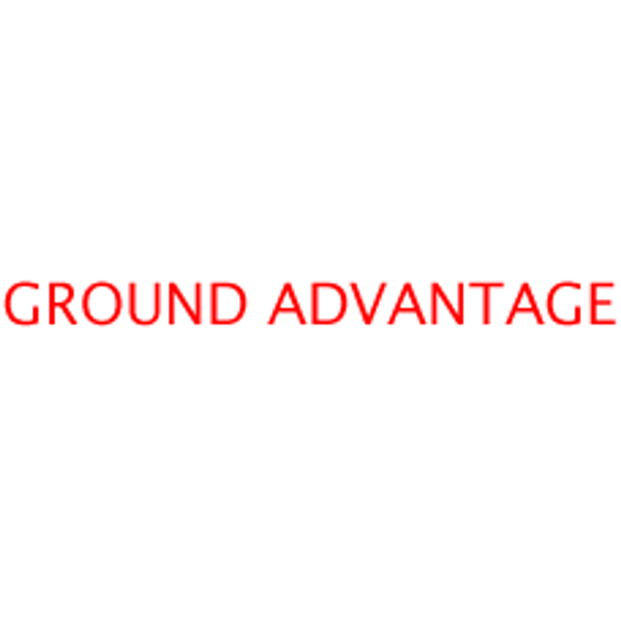 GROUND ADVANTAGE Rubber Stamp for mail use self-inking