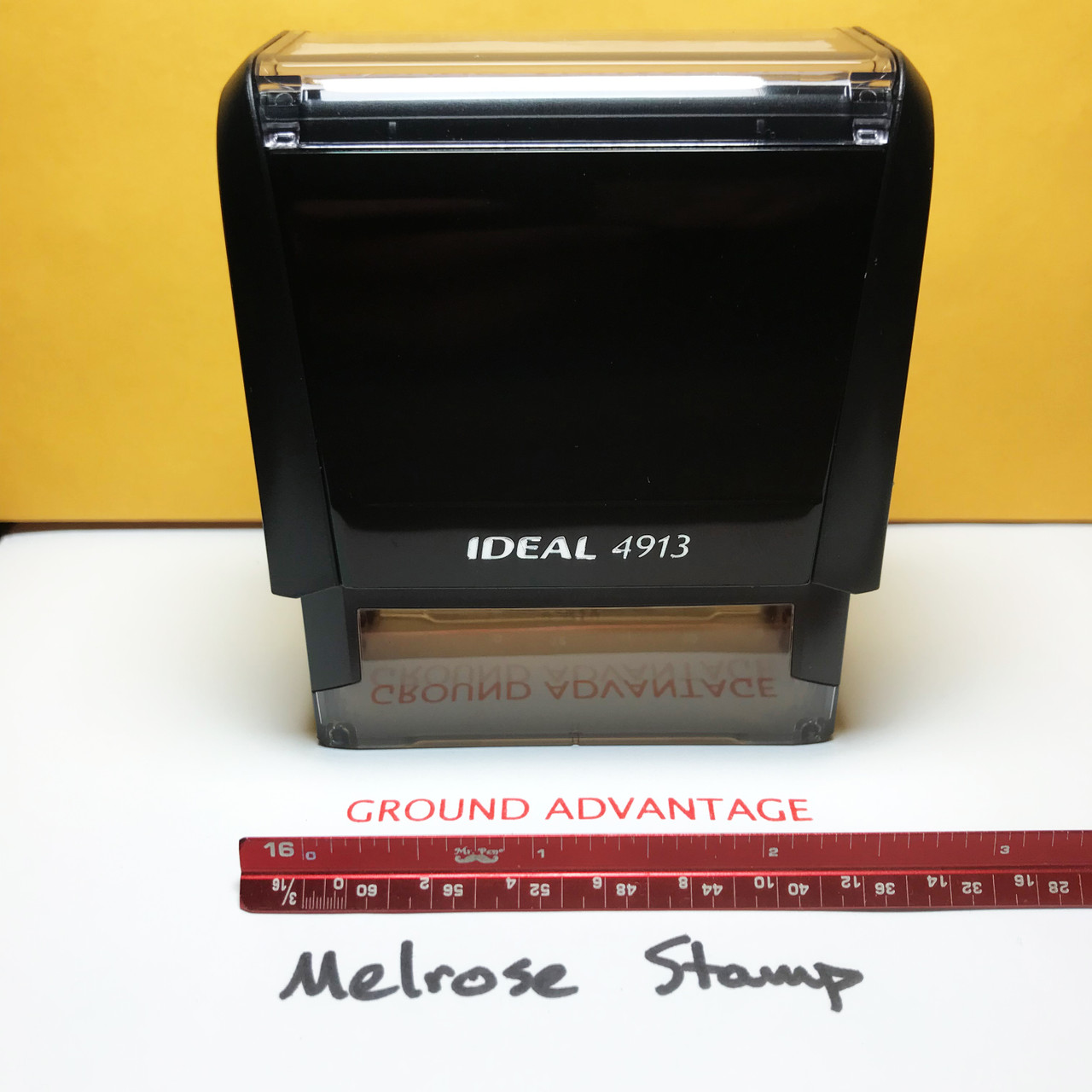 Ground Advantage Stamp Red Ink Large 0124B