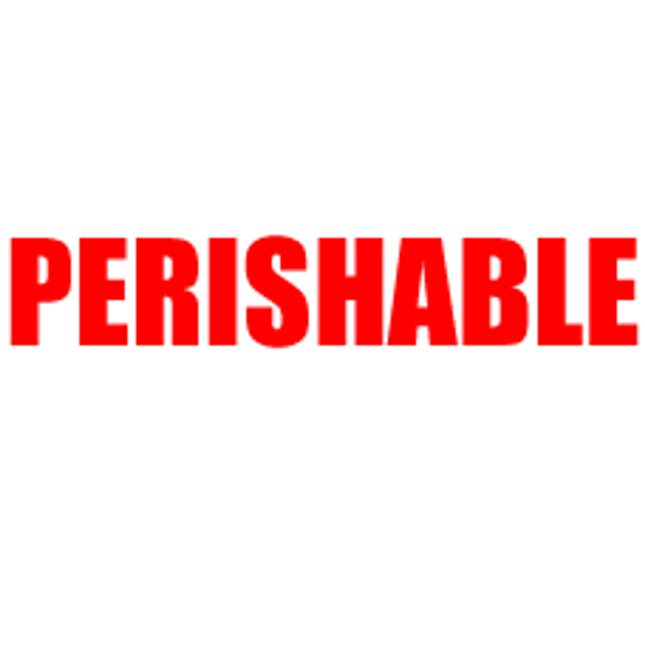 PERISHABLE Rubber Stamp for mail use self-inking
