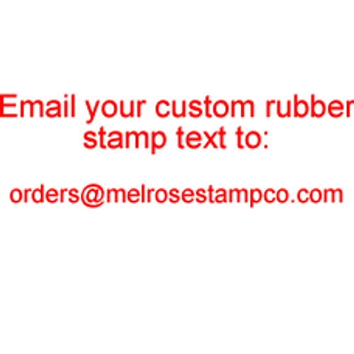 Custom 4926 Trodat Rubber Stamp self-inking (replaces Ideal 300)