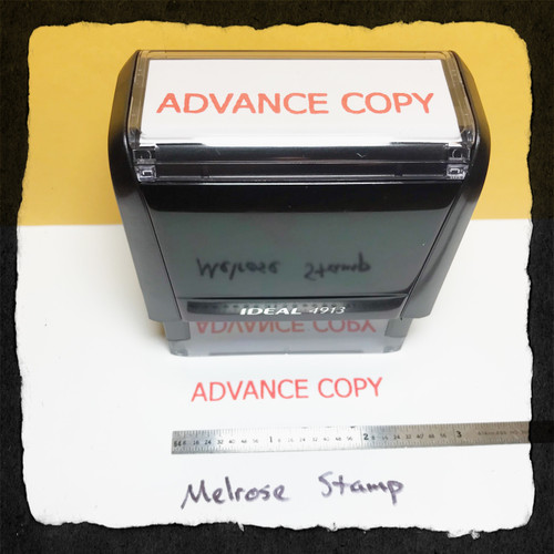 Advance Copy Stamp Red Ink Large