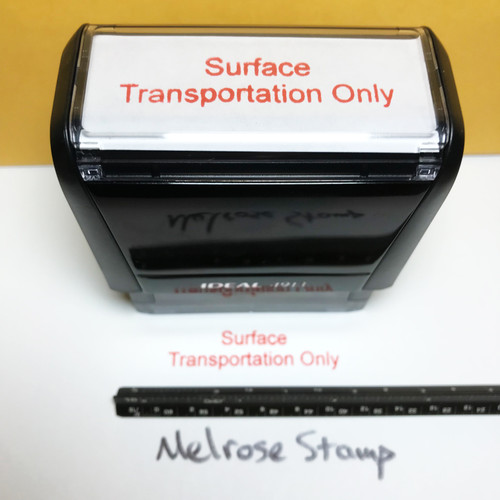 Surface Transportation Only Stamp Red Ink Large 1222A