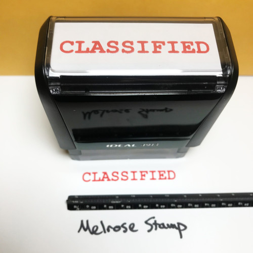 Classified Stamp Red Ink Large 0622A