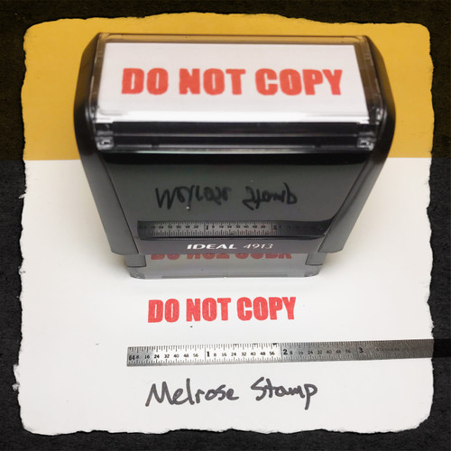 Do Not Copy Stamp Red Ink Large