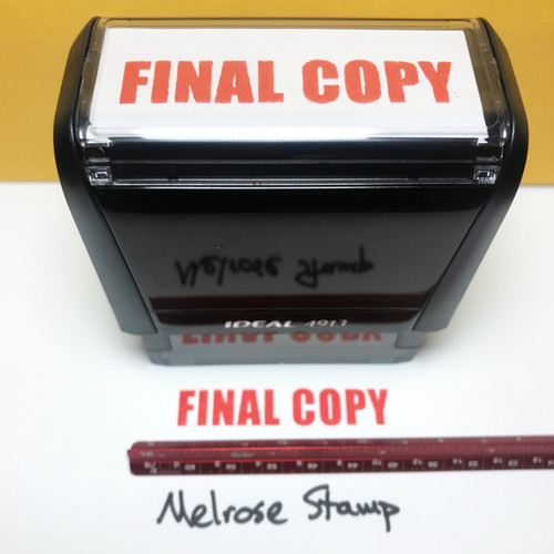 Final Copy Stamp Red Ink Large 1122A