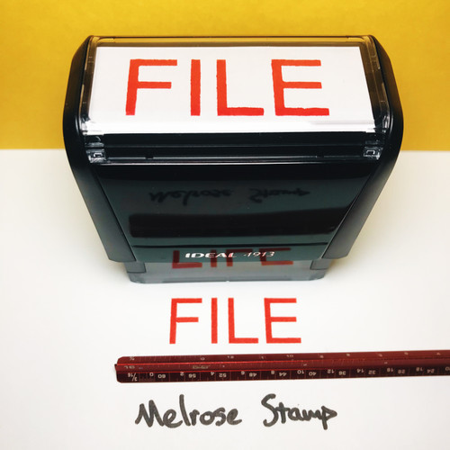 File Stamp Red Ink Large 0424A