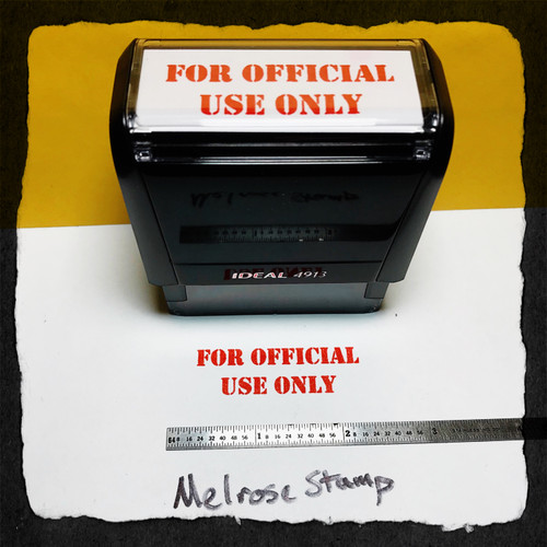 For Official Use Only Stamp Red Ink Large