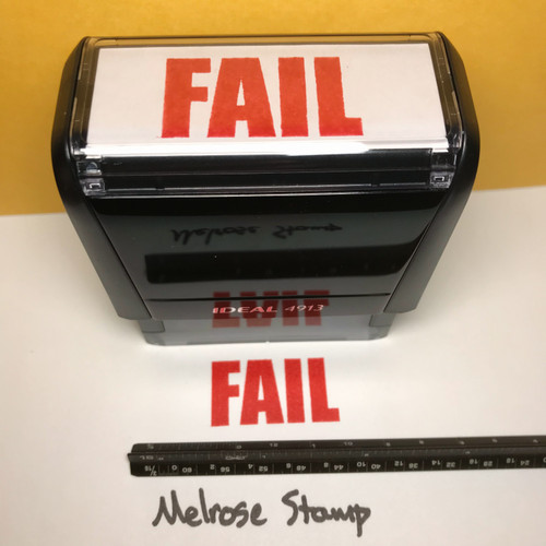 Fail Stamp Red Ink Large 0424A