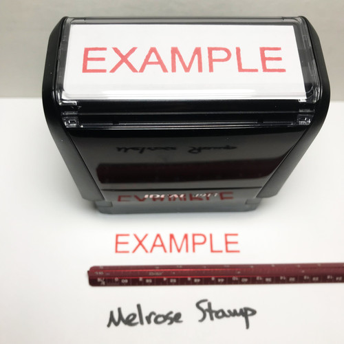 Example Stamp Red Ink Large 0823A
